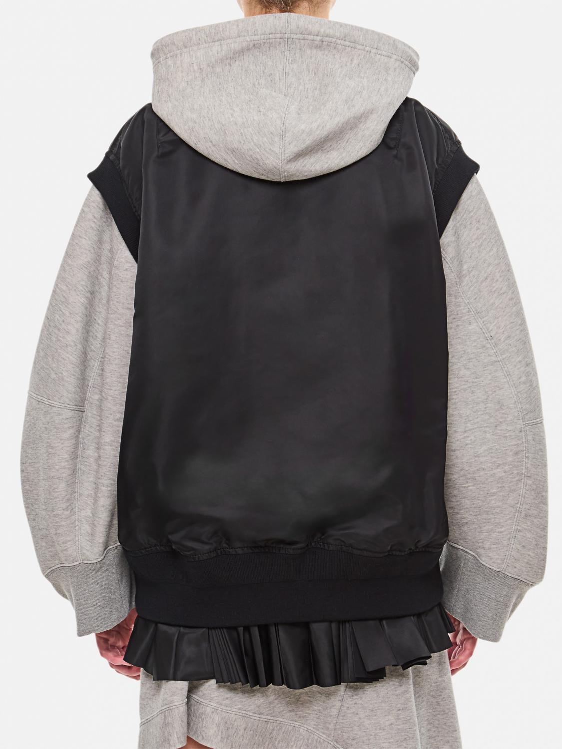 SACAI CHALECO: Americana mujer Sacai, Negro - Img 3