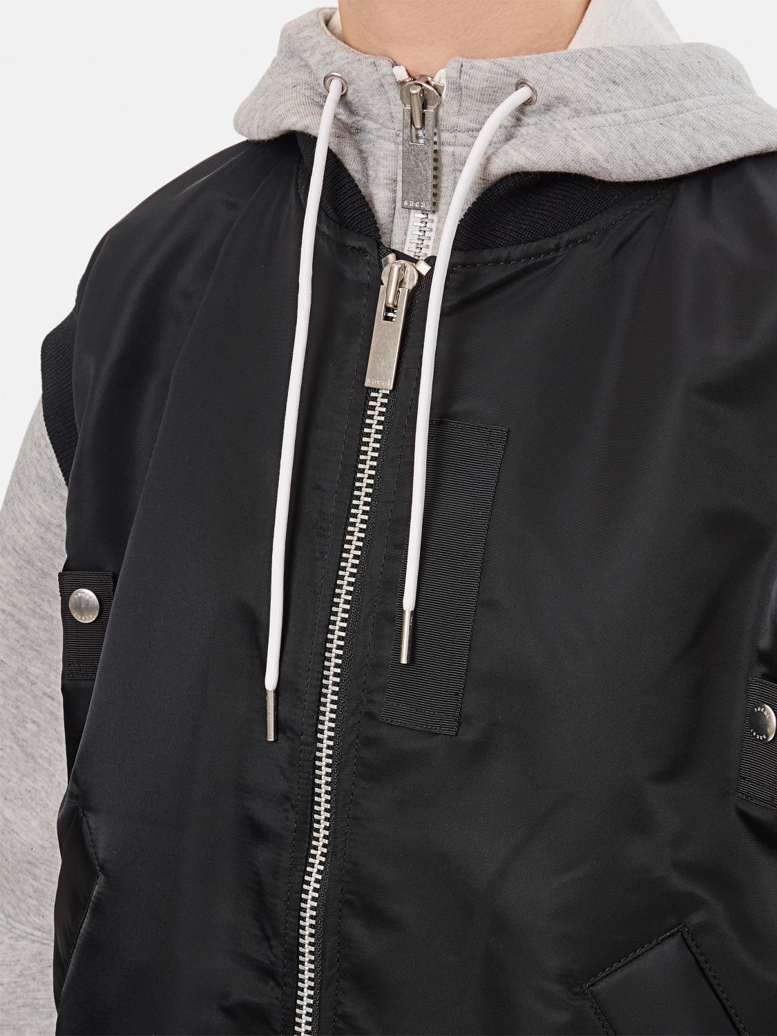SACAI CHALECO: Americana mujer Sacai, Negro - Img 4