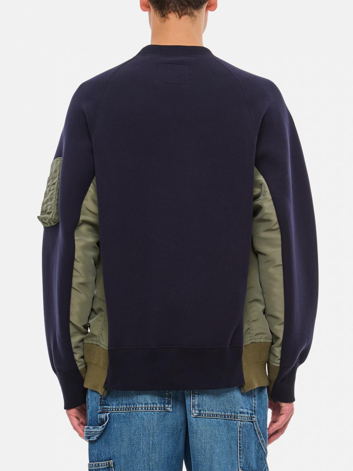 SACAI FELPA: Felpa Sacai in misto cotone , Blue - Img 2