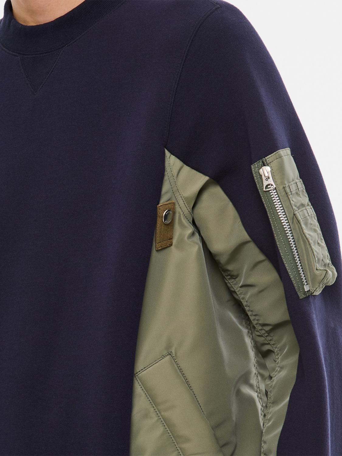 SACAI: Sweatshirt men - Blue | Sacai sweatshirt SCM221 SACAI: Sweatshirt men - Blue | Sacai sweatshirt SCM221