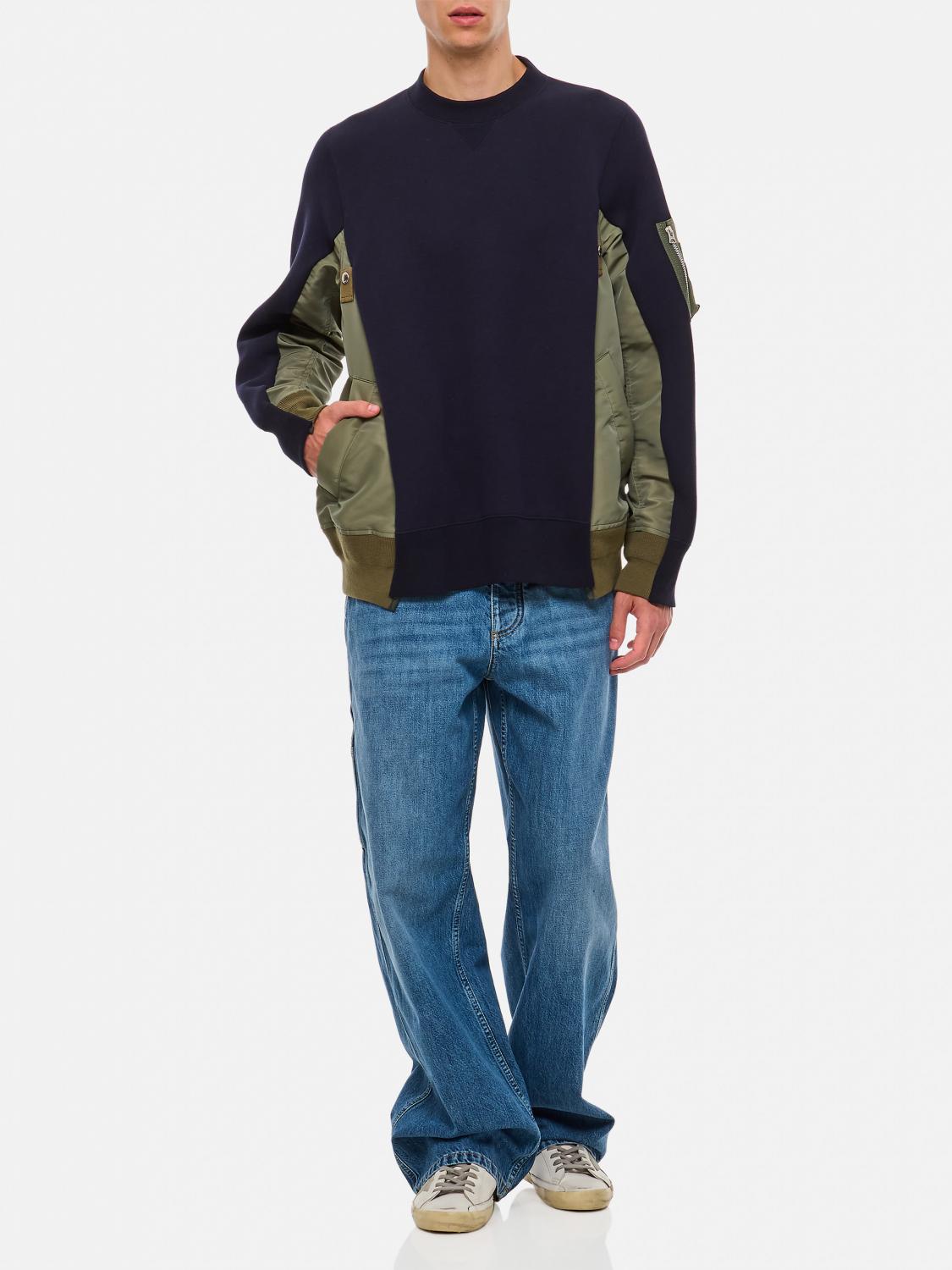 SACAI FELPA: Felpa Sacai in misto cotone , Blue - Img 4