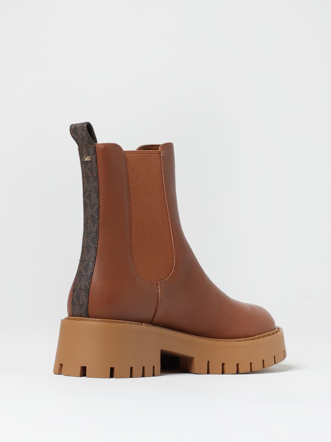 Michael Kors Outlet: Boots woman - Camel | Michael Kors flat