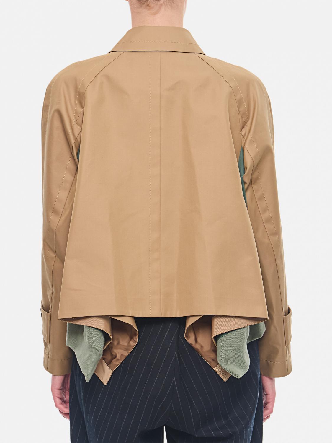 SACAI JACKET: Sacai women's jacket, Beige - Img 3