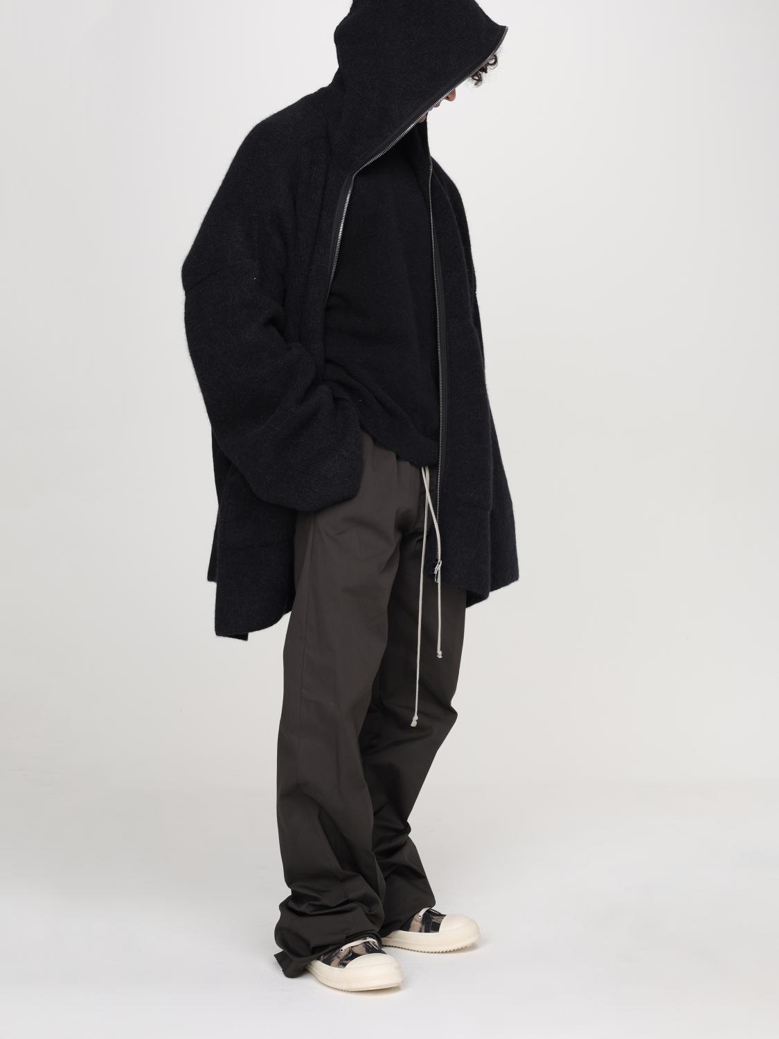 RICK OWENS GIACCA: Giubbotto Rick Owens in misto lana , Nero - Img 2