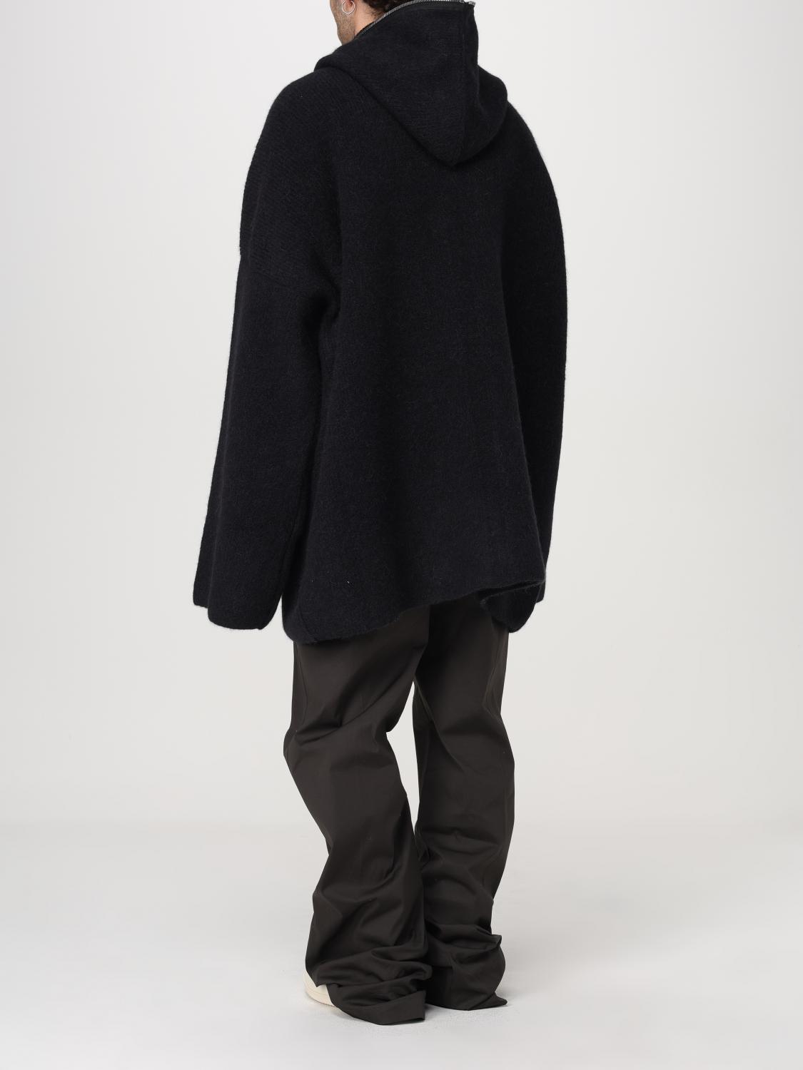 RICK OWENS GIACCA: Giubbotto Rick Owens in misto lana , Nero - Img 3