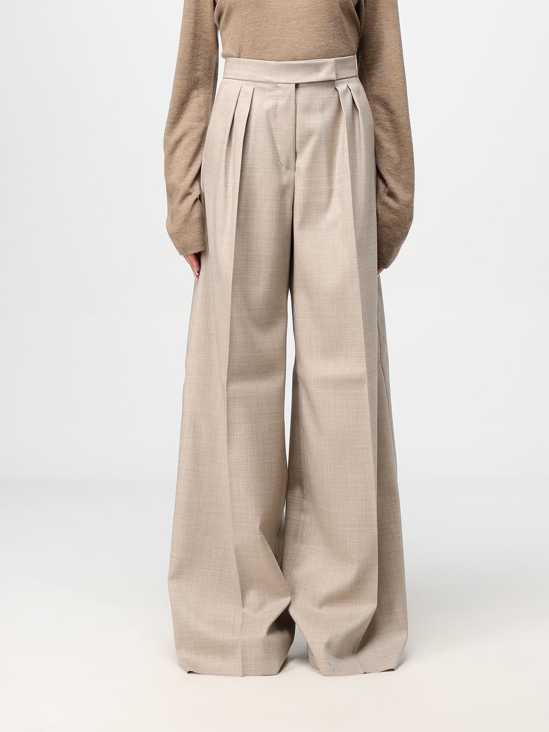 MAX MARA HOSE: Hose damen Max Mara, Beige - Img 1
