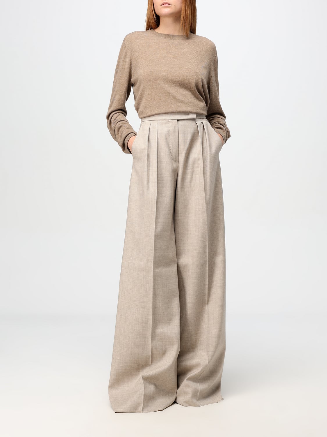 MAX MARA HOSE: Hose damen Max Mara, Beige - Img 2