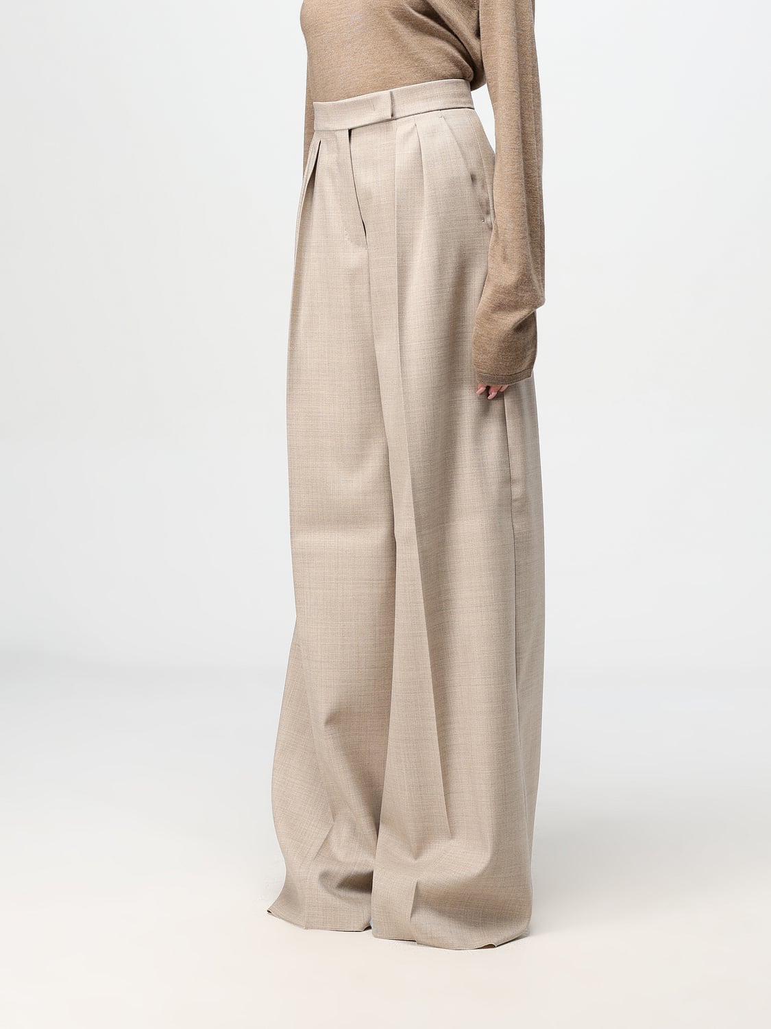 MAX MARA HOSE: Hose damen Max Mara, Beige - Img 4