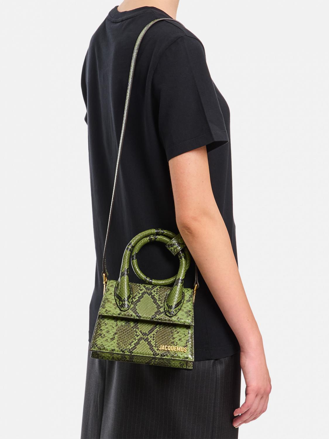 JACQUEMUS BANDOLERA: Bolso de hombro mujer Jacquemus, Verde - Img 2