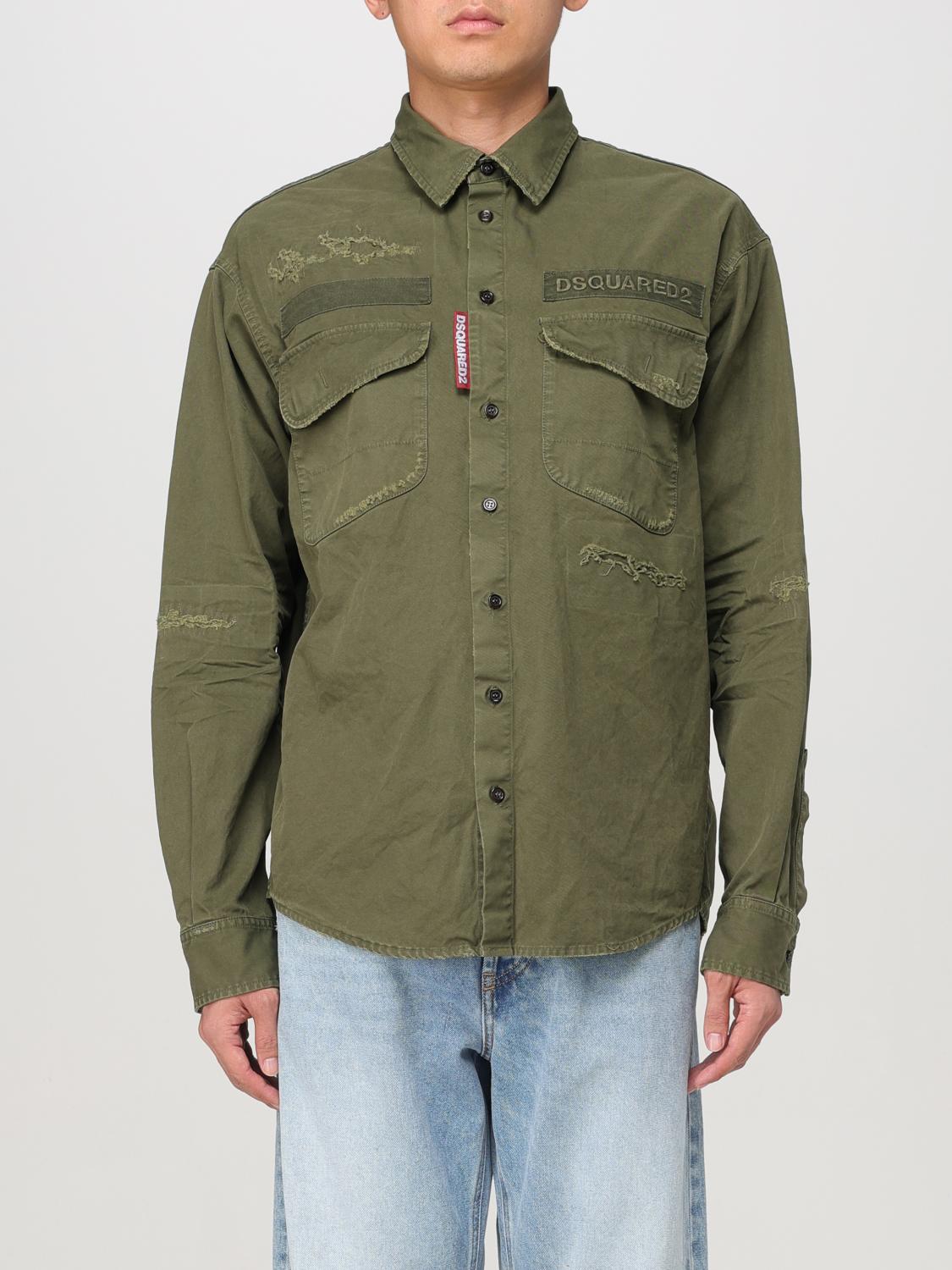 DSQUARED2 CHEMISE: Chemise homme Dsquared2, Vert - Img 1