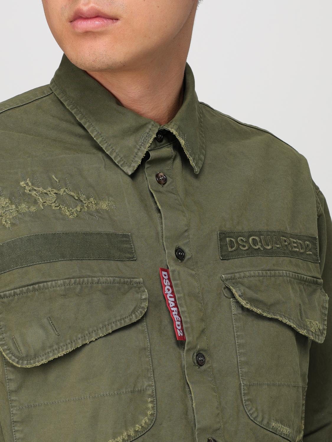 DSQUARED2 CHEMISE: Chemise homme Dsquared2, Vert - Img 3