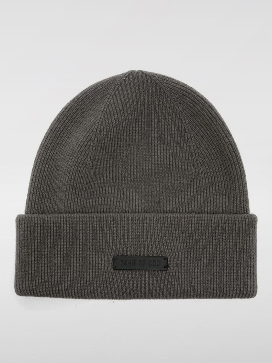 FEAR OF GOD CAPPELLO: Cappello Fear Of God in cashmere a coste , Nero - Img 1