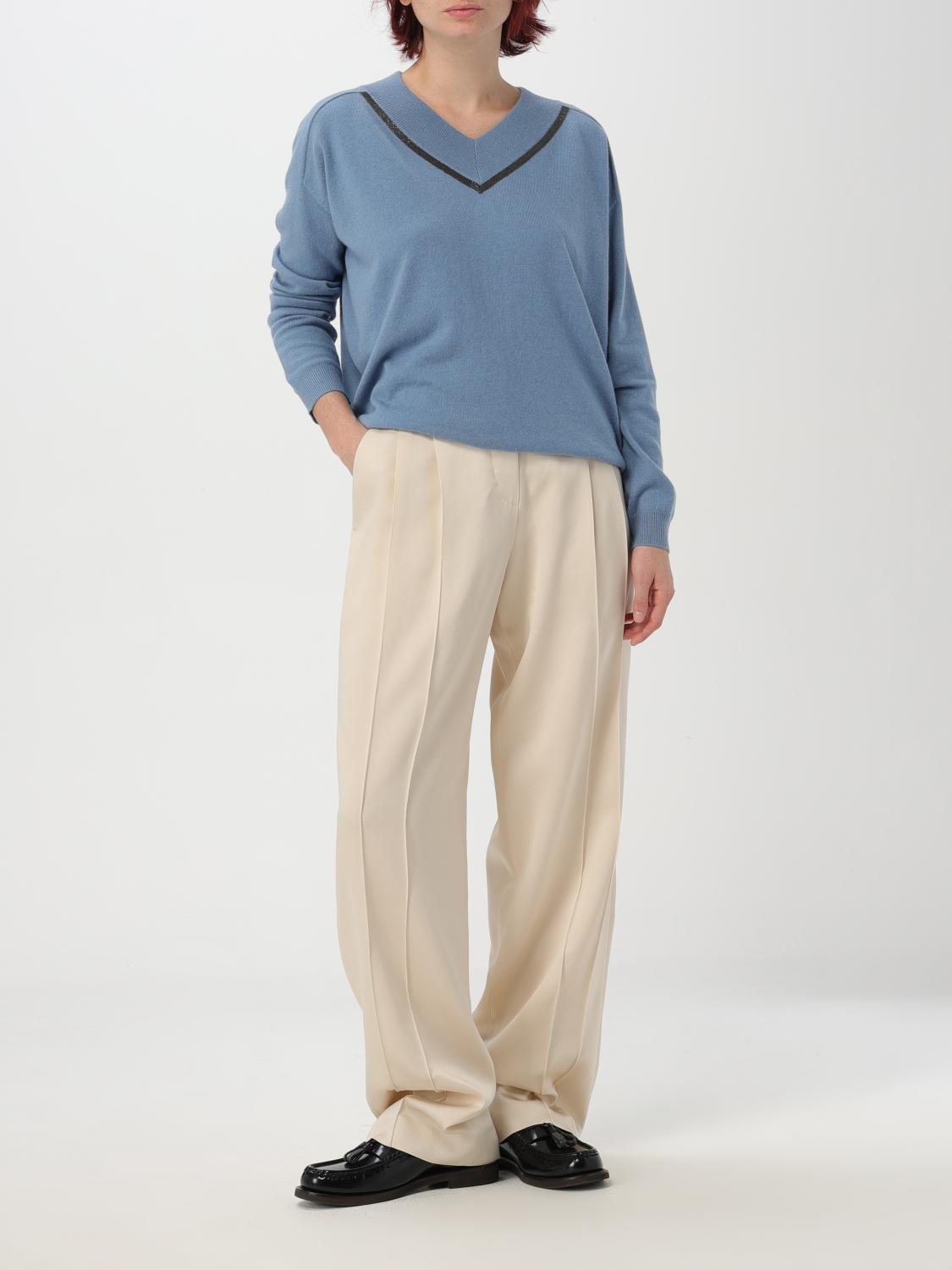 BRUNELLO CUCINELLI PANTS: Pants woman Brunello Cucinelli, White - Img 2