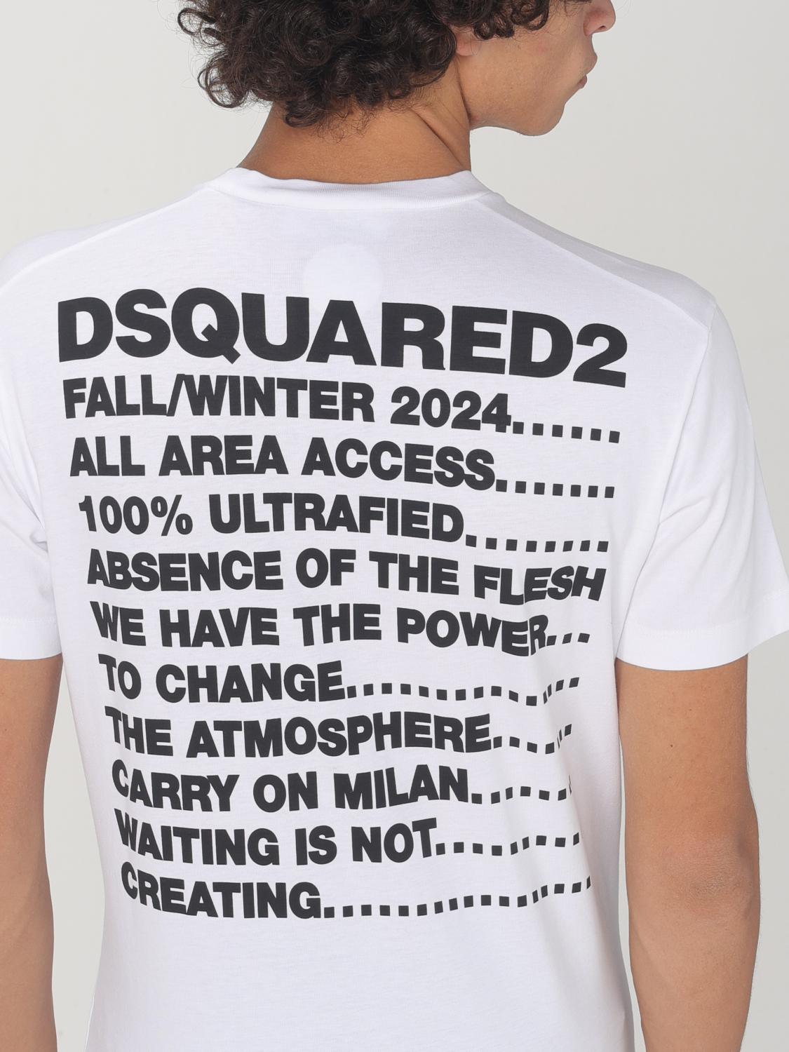 DSQUARED2 T恤: T恤 男士 Dsquared2, 白色 - Img 3