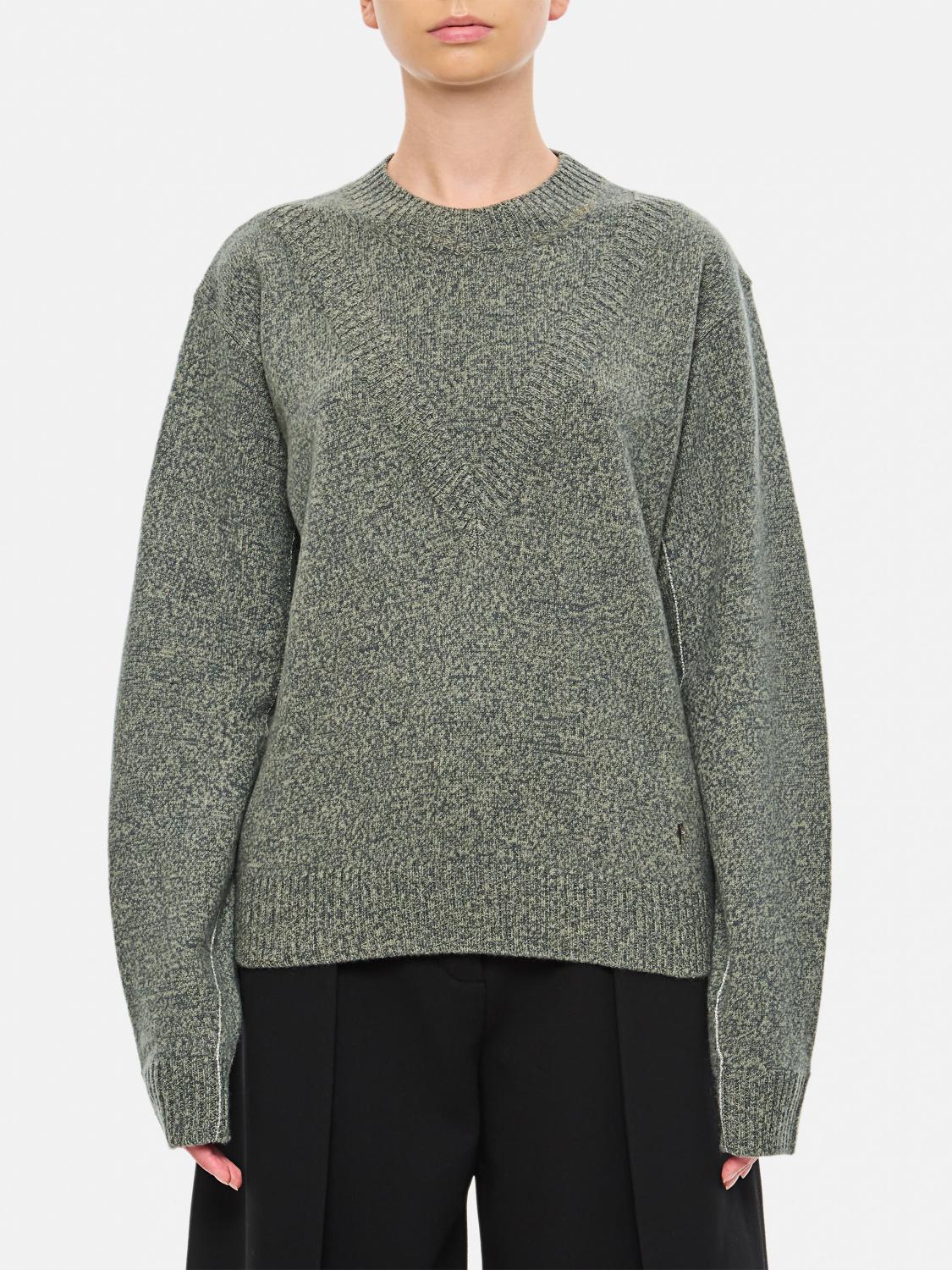 RABANNE MAGLIA: Pullover Rabanne in lana e cashmere , Verde - Img 1