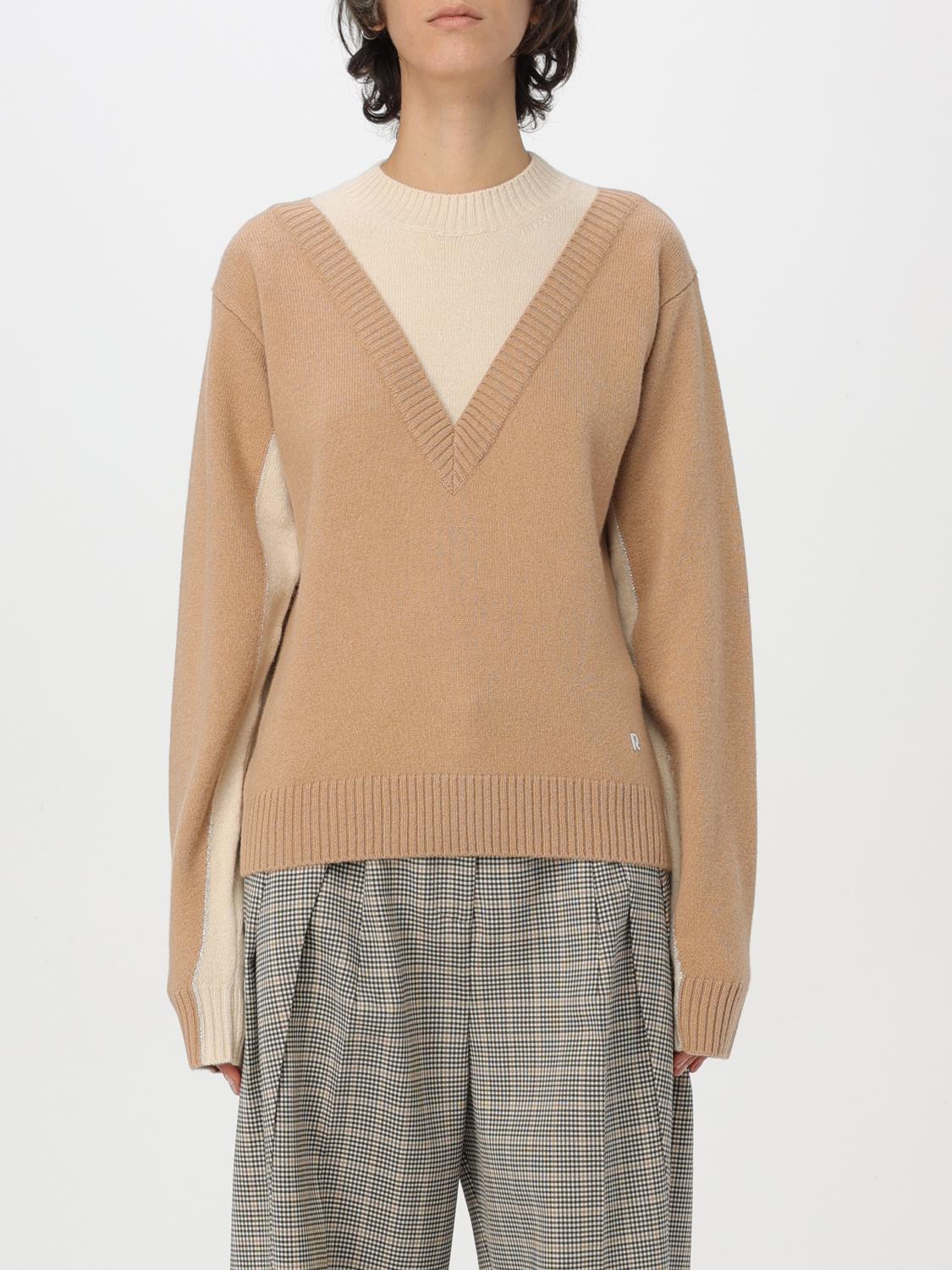 RABANNE MAGLIA: Pullover Rabanne in lana e cashmere , Beige - Img 1