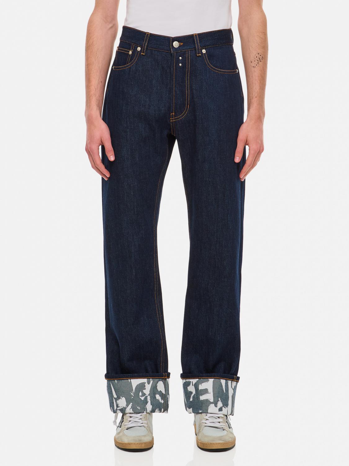 Giglio Jeans Graffiti Alexander McQueen in denim di cotone