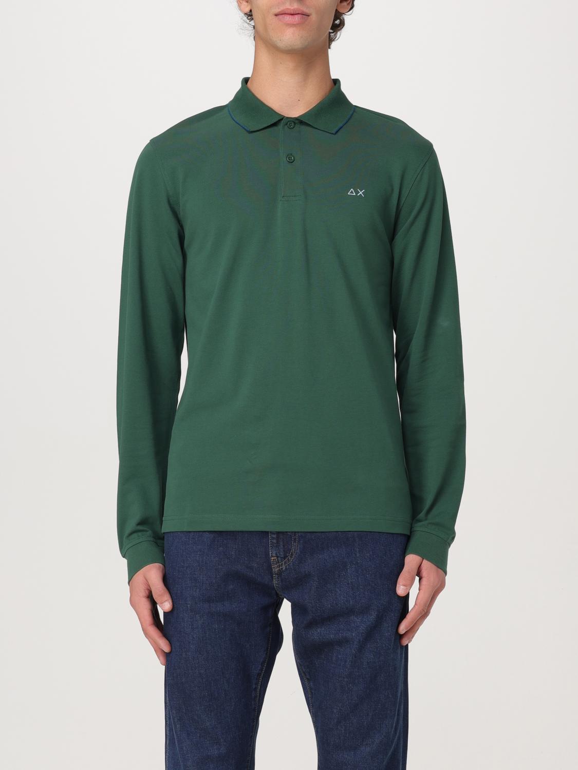 SUN 68 POLO SHIRT: Polo shirt men SUN68, Green - Img 1