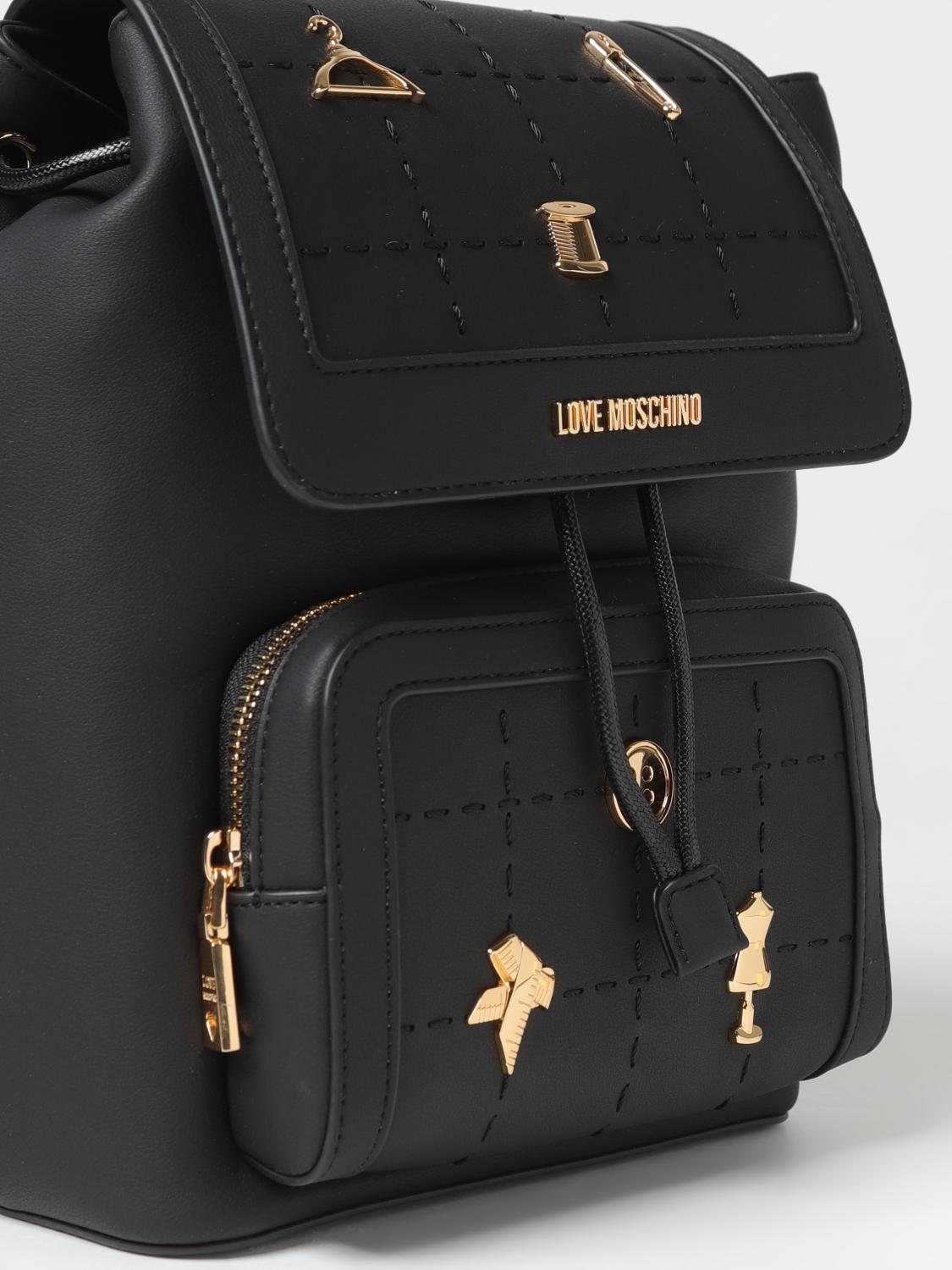 LOVE MOSCHINO BACKPACK: Backpack woman Love Moschino, Black - Img 3