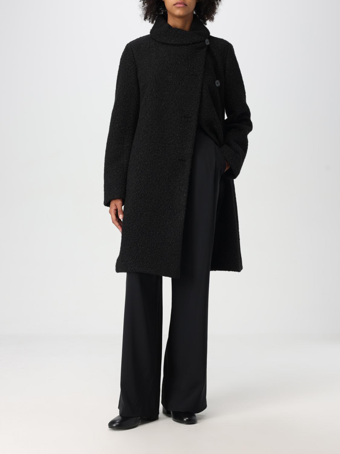 EMPORIO ARMANI COAT: Coat woman Emporio Armani, Black - Img 2