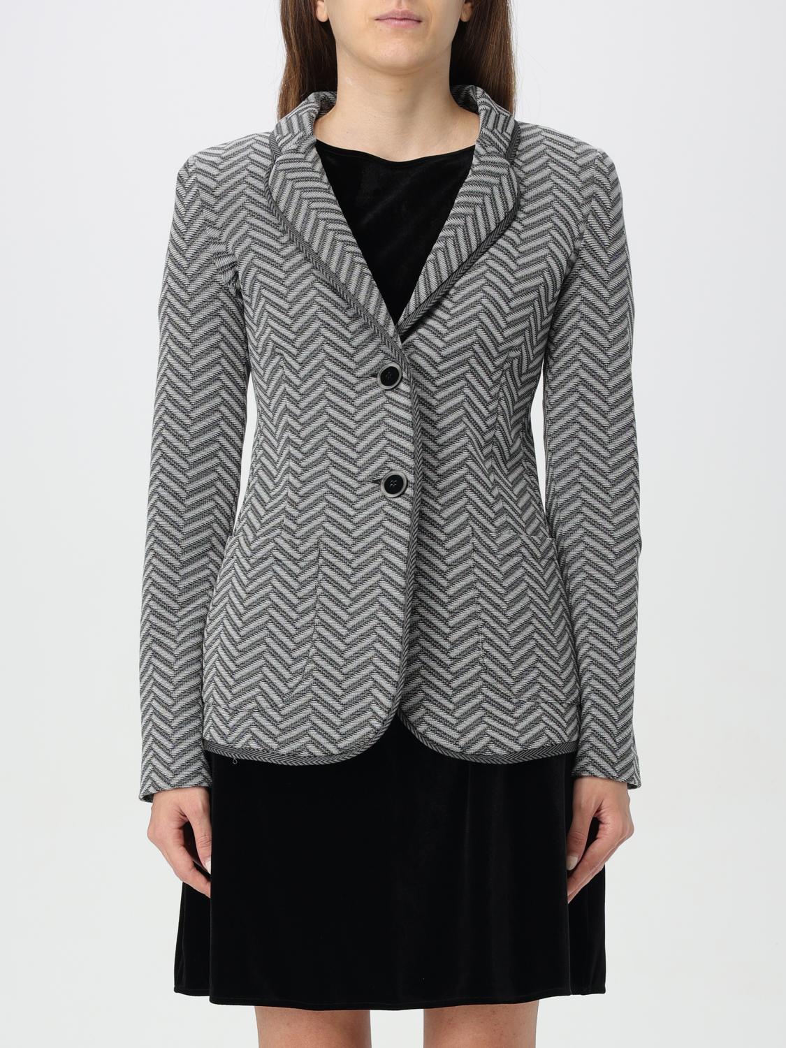 EMPORIO ARMANI BLAZER: Emporio Armani women's blazer, Grey - Img 1