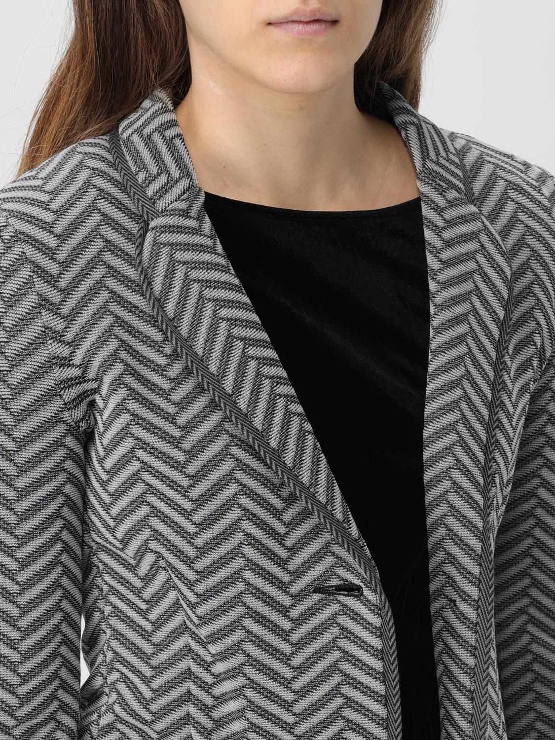 EMPORIO ARMANI BLAZER: Emporio Armani women's blazer, Grey - Img 4