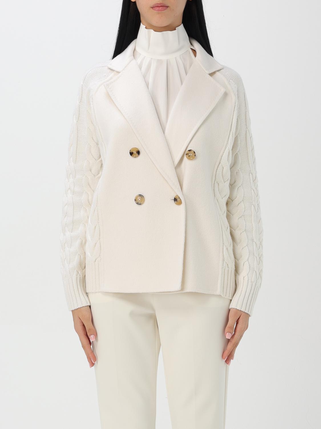 MAX MARA COAT: Coat woman Max Mara, White - Img 1