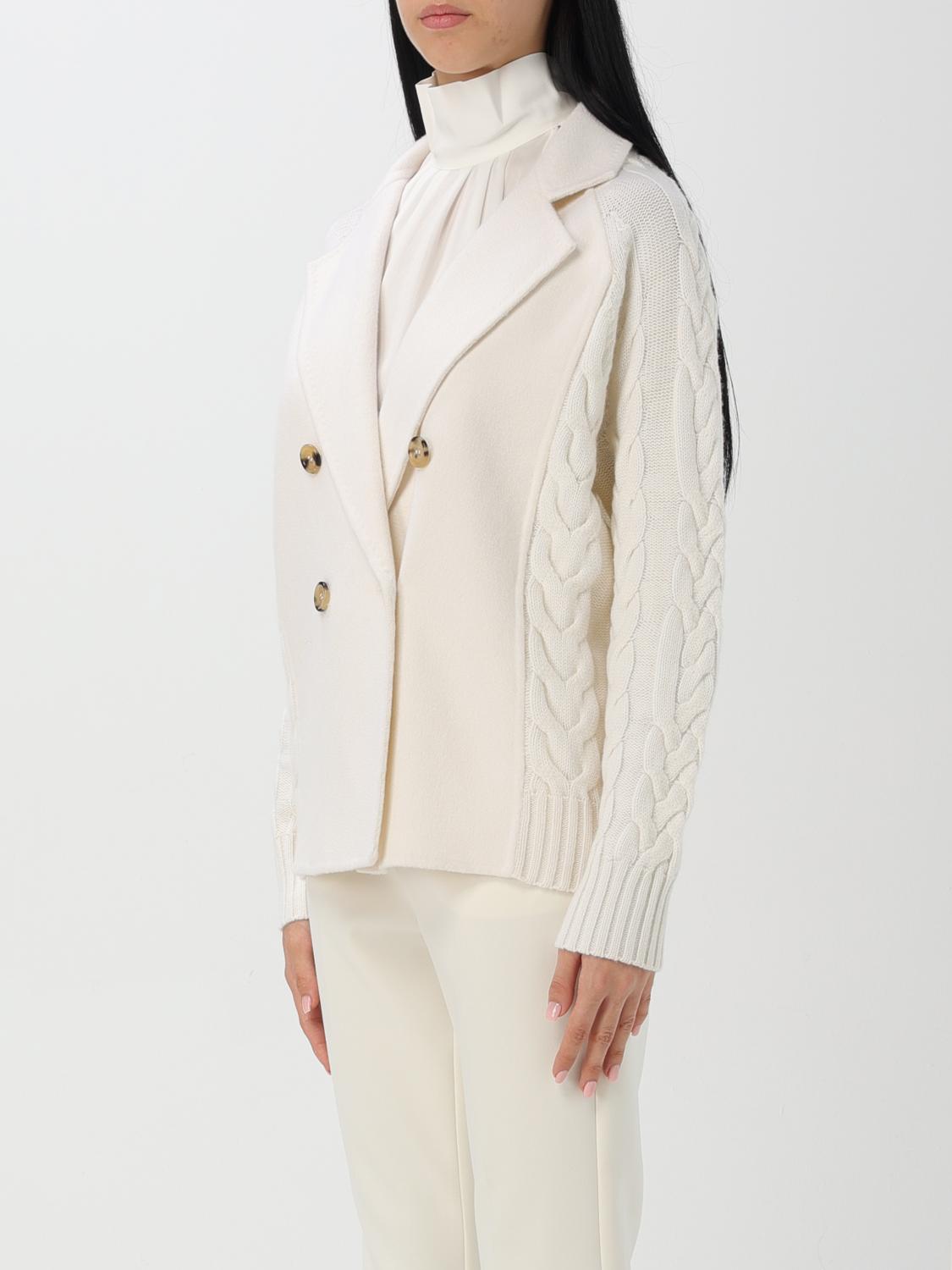 MAX MARA COAT: Coat woman Max Mara, White - Img 4