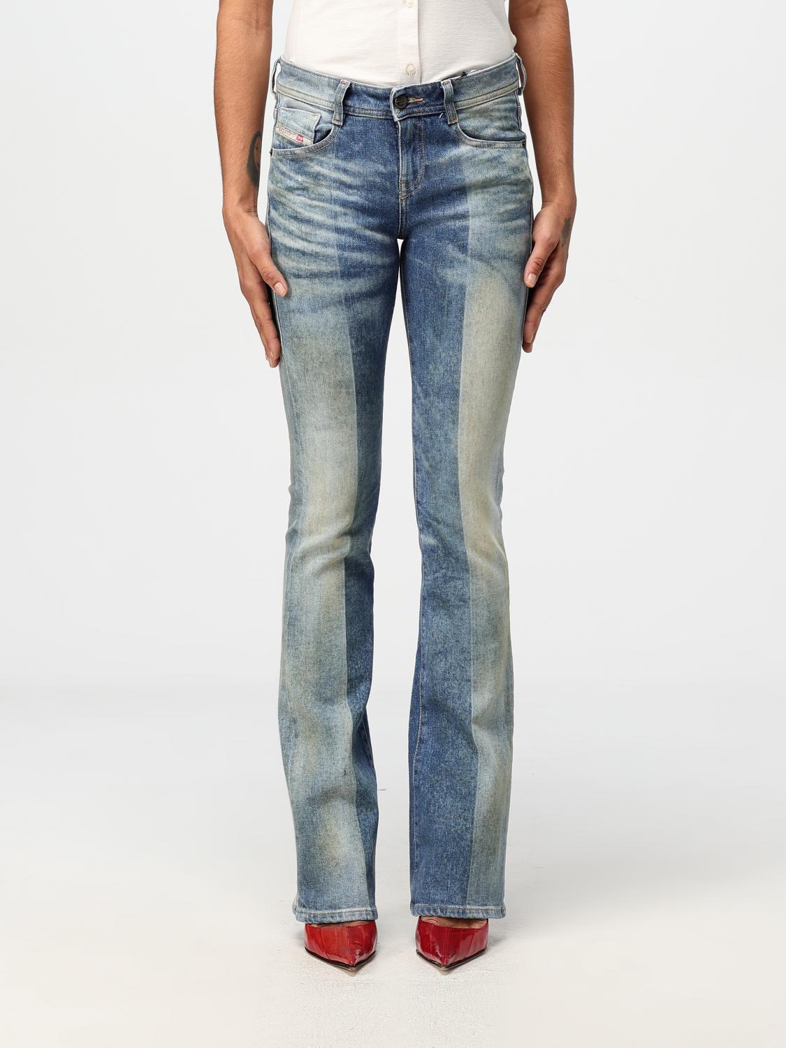 DIESEL JEANS: Pants woman Diesel, Blue - Img 1