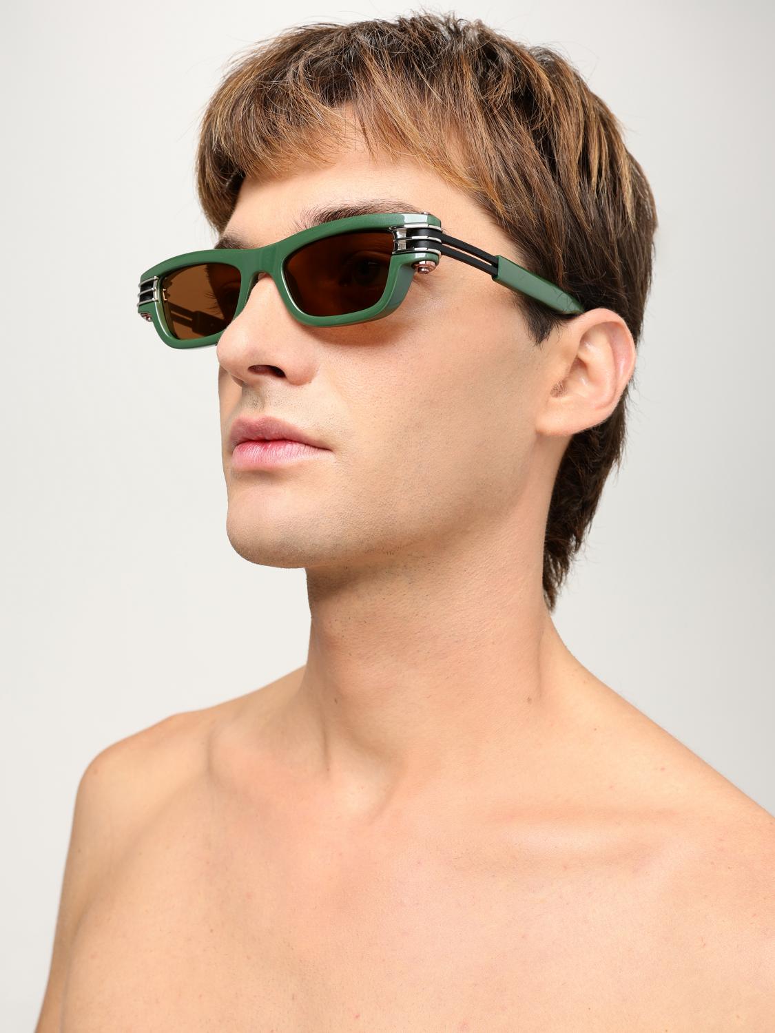 BOTTEGA VENETA SUNGLASSES: Sunglasses men Bottega Veneta, Green - Img 2