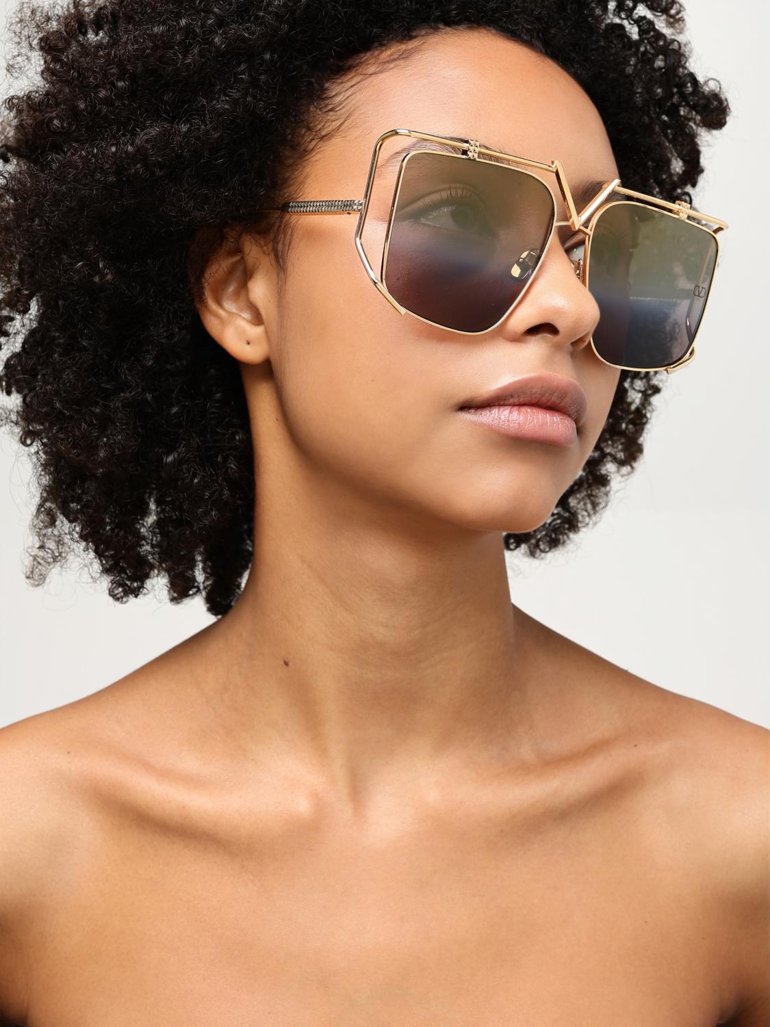 Valentino Sunglasses woman - Gold | V LIGHT - VLS 116B  display picture 3