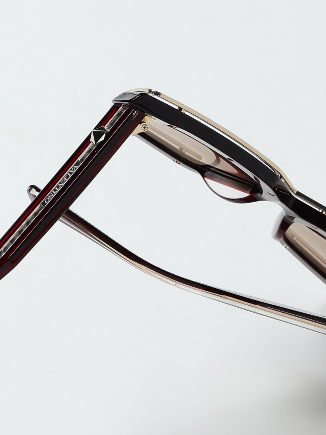 New! Valentino V GRACE VLS 126B Chic Oversized Burgundy Sunglasses, Authentic Valentino Sunglasses woman - Burgundy | V GRACE - VLS 126B  main image 3