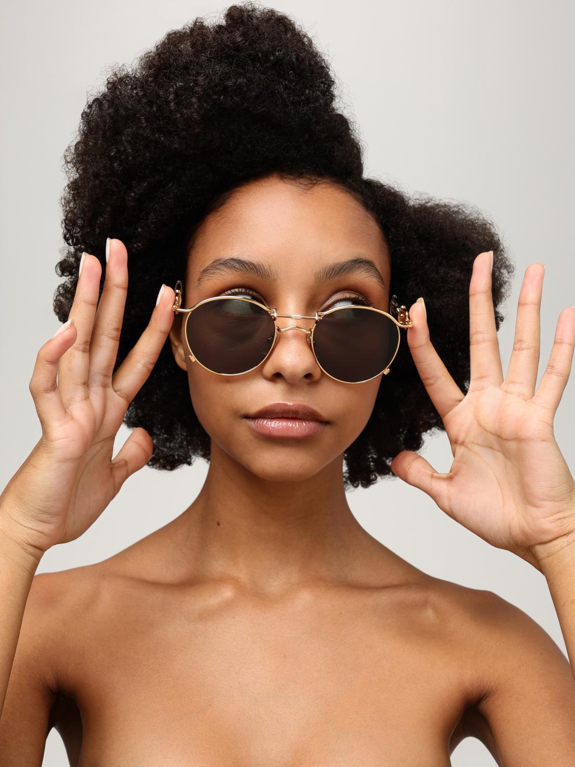 JEAN PAUL GAULTIER SUNGLASSES: Sunglasses woman Jean Paul Gaultier, Gold - Img 2