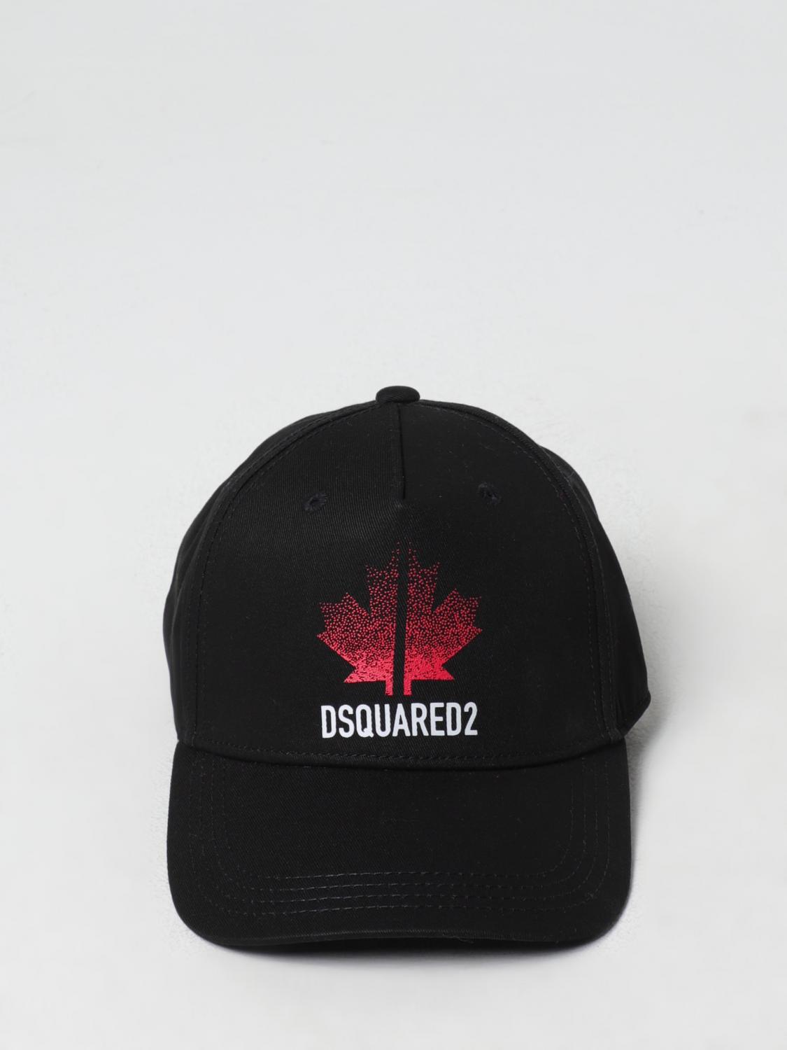 DSQUARED2 CAPPELLO BAMBINO: Cappello Dsquared2 in cotone con stampa logo , Nero - Img 2