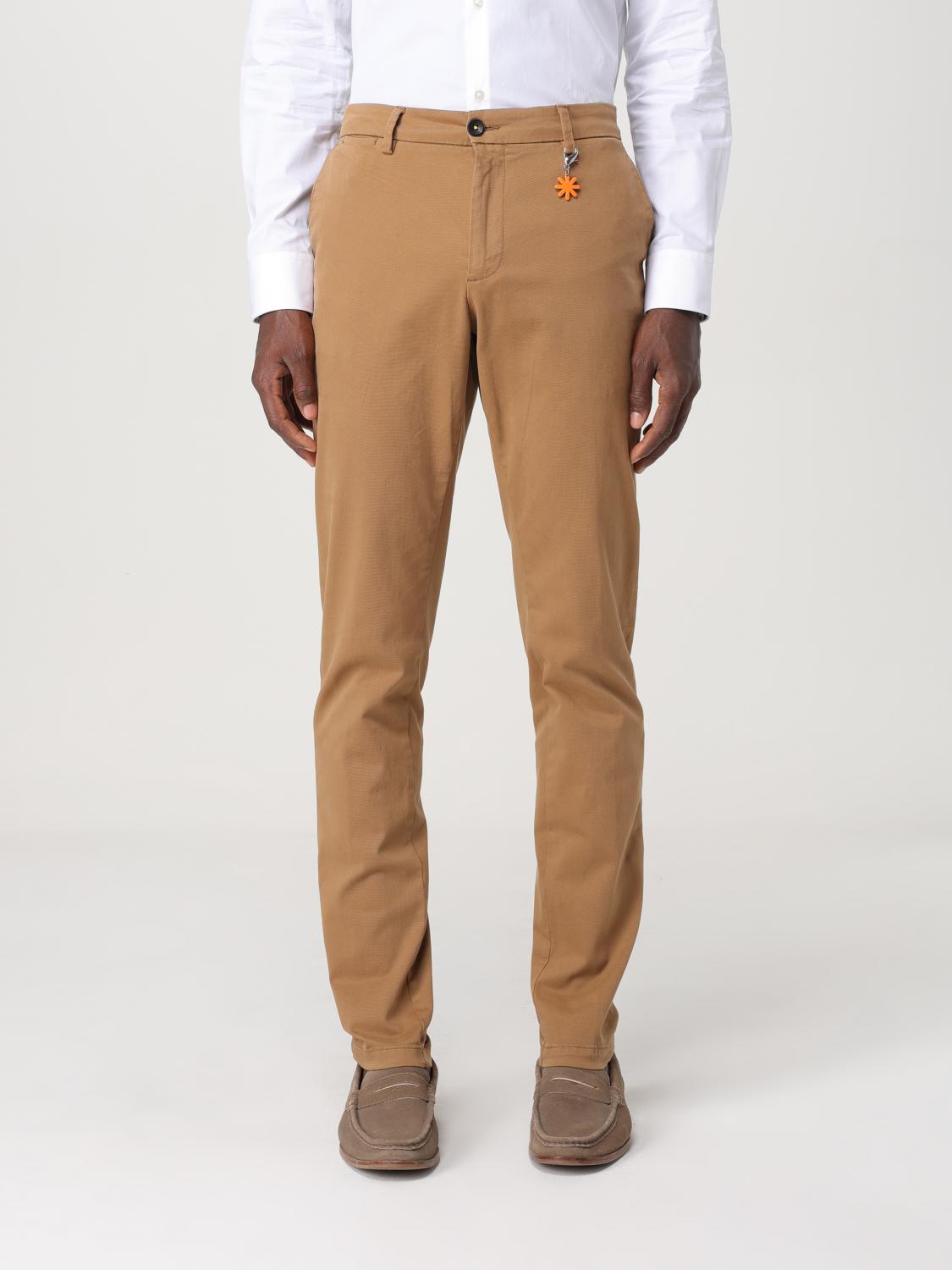 MANUEL RITZ PANTALONI: Pantalone Manuel Ritz in cotone , Beige - Img 1