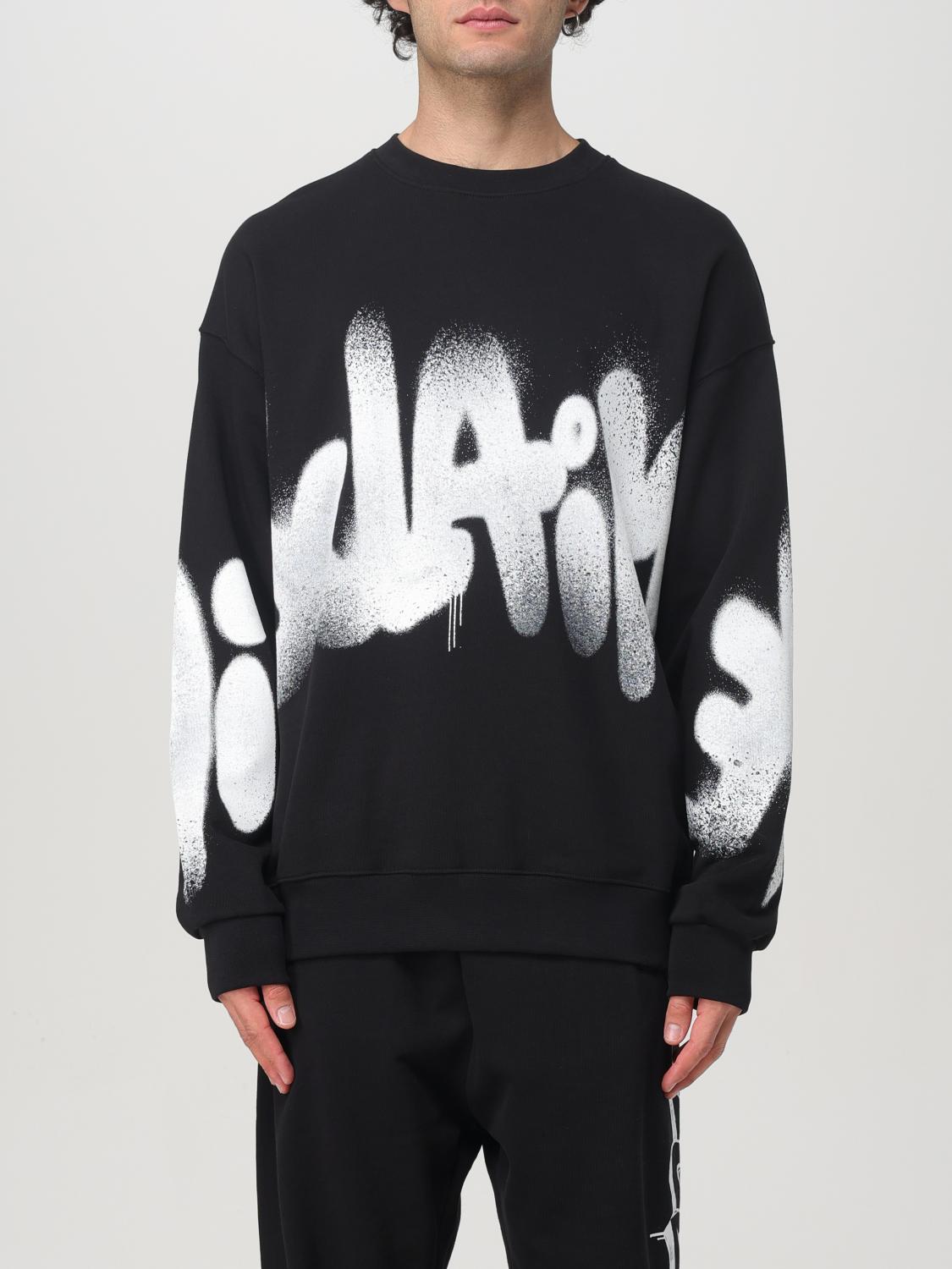 DISCLAIMER SWEATSHIRT: Pullover herren Disclaimer, Schwarz - Img 1