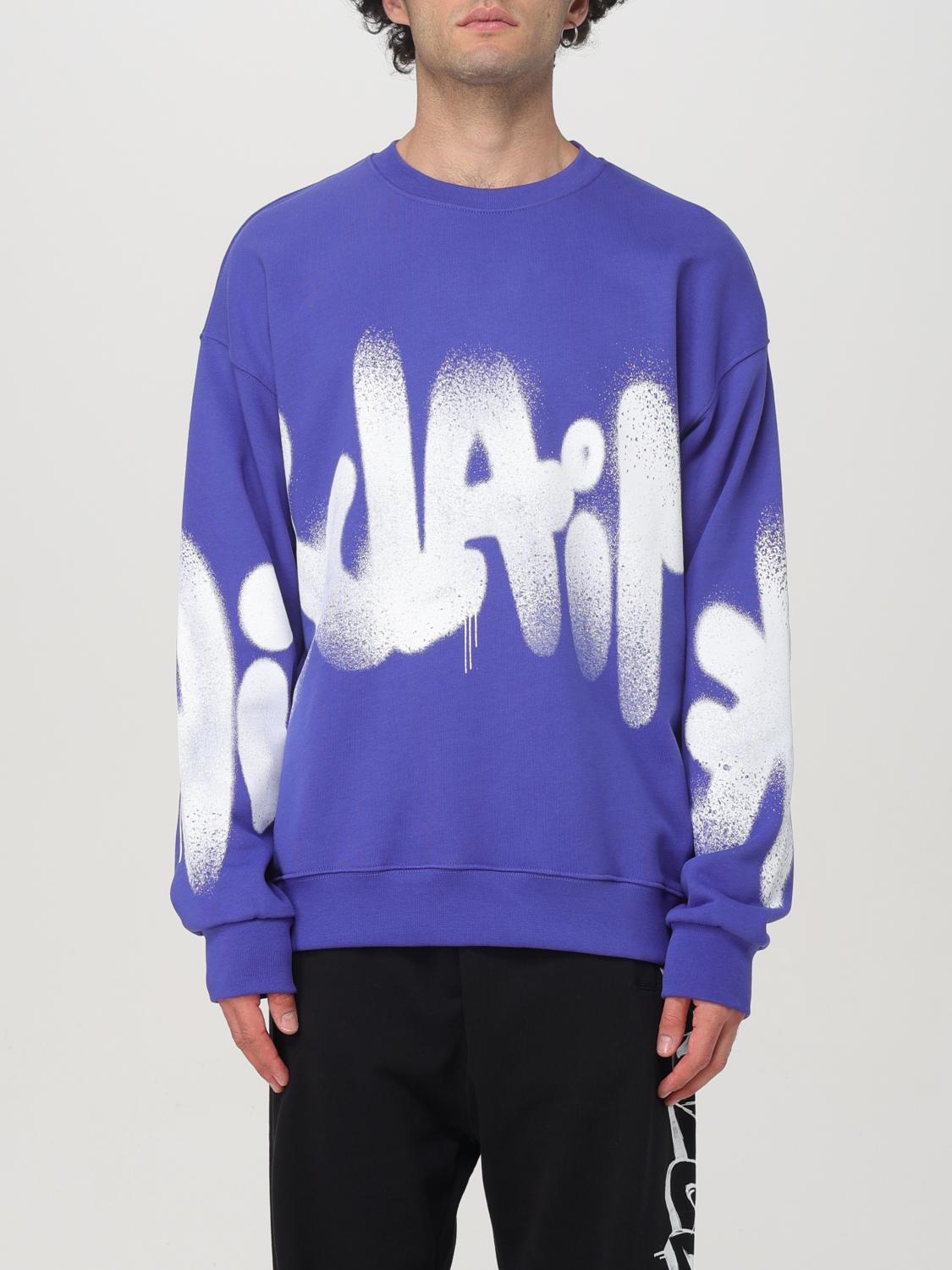 DISCLAIMER SWEATSHIRT: Pull homme Disclaimer, Violet - Img 1