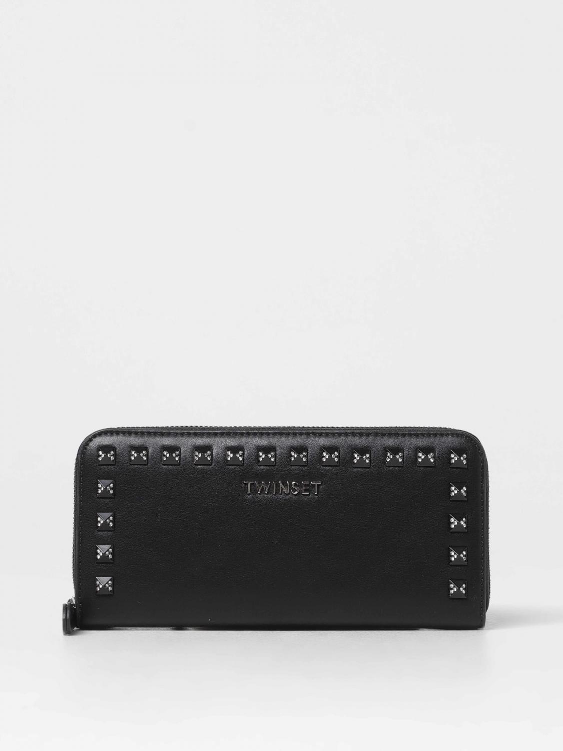 TWINSET WALLET: Wallet woman Twinset, Black - Img 1