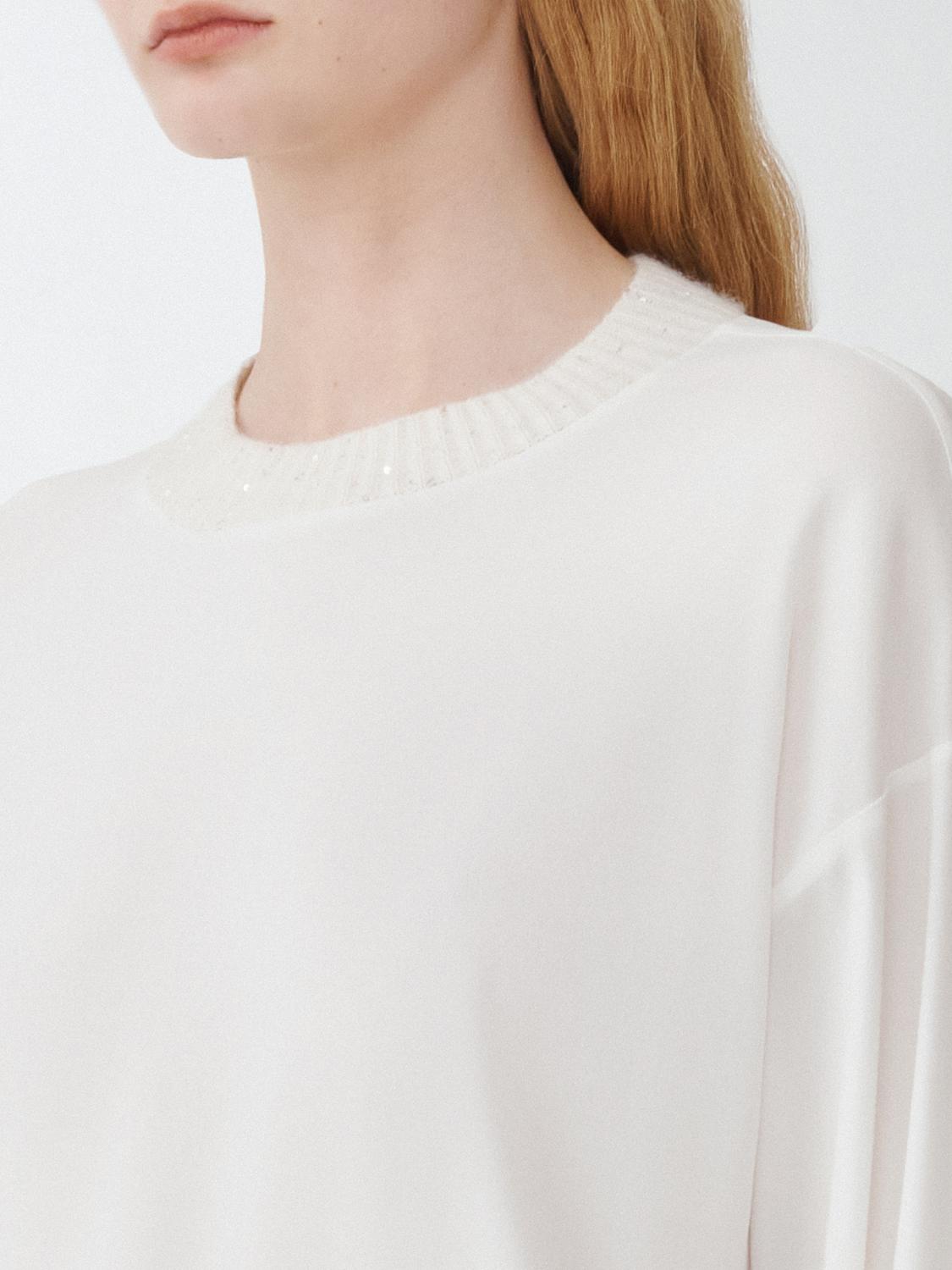 FABIANA FILIPPI SWEATER: Top woman Fabiana Filippi, White - Img 3