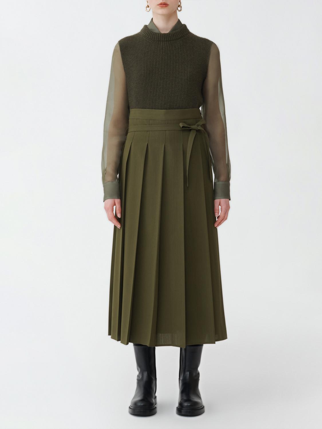 FABIANA FILIPPI MAGLIA: Gilet Fabiana Filippi in cashmere , Verde - Img 2