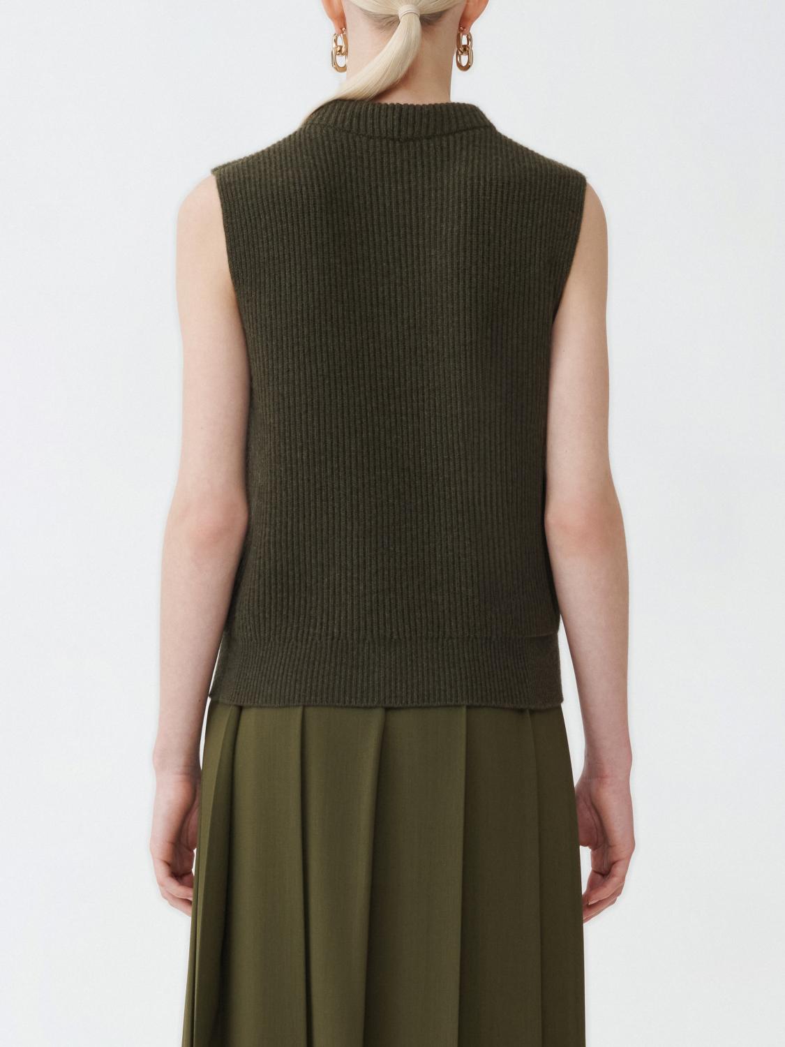 FABIANA FILIPPI MAGLIA: Gilet Fabiana Filippi in cashmere , Verde - Img 3