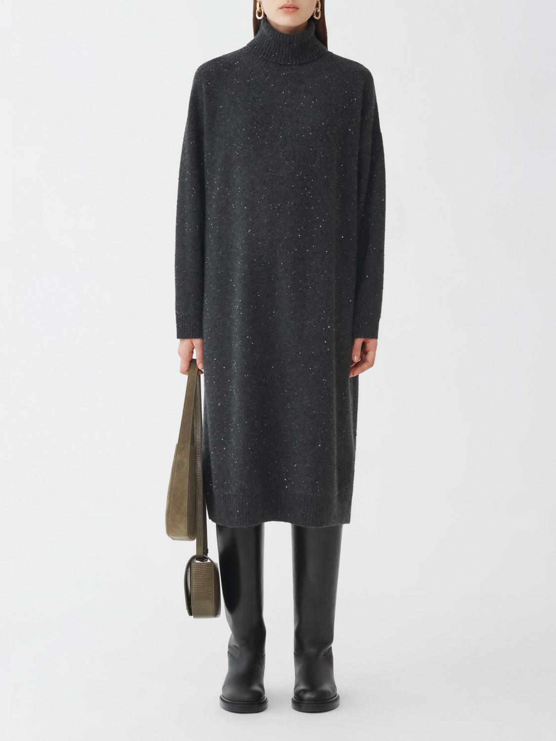 FABIANA FILIPPI DRESS: Dress woman Fabiana Filippi, Charcoal - Img 1