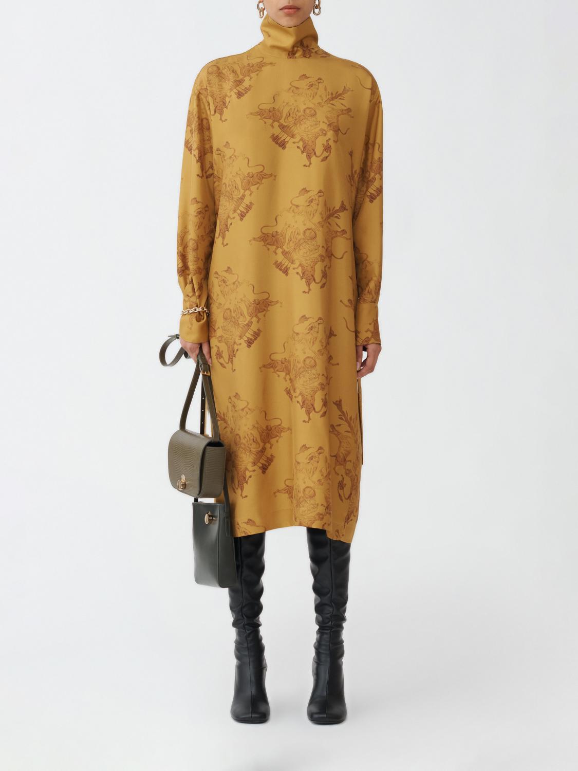 FABIANA FILIPPI DRESS: Dress woman Fabiana Filippi, Mustard - Img 1