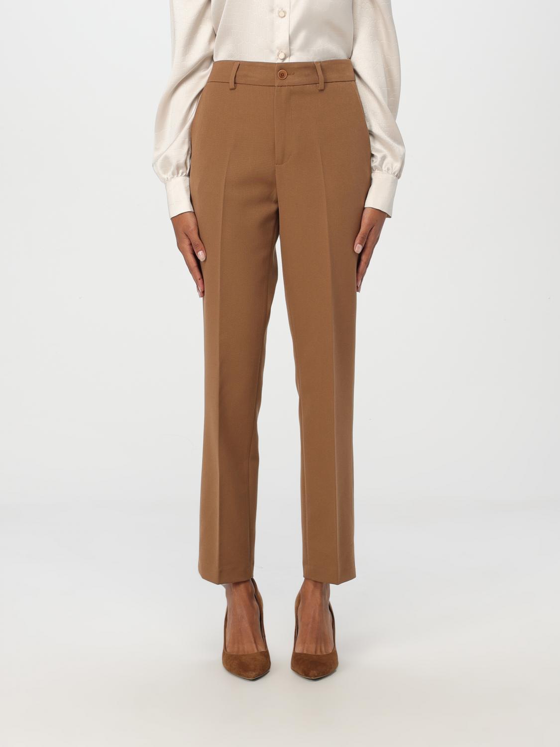 LIU JO PANTS: Pants woman Liu Jo, Camel - Img 1