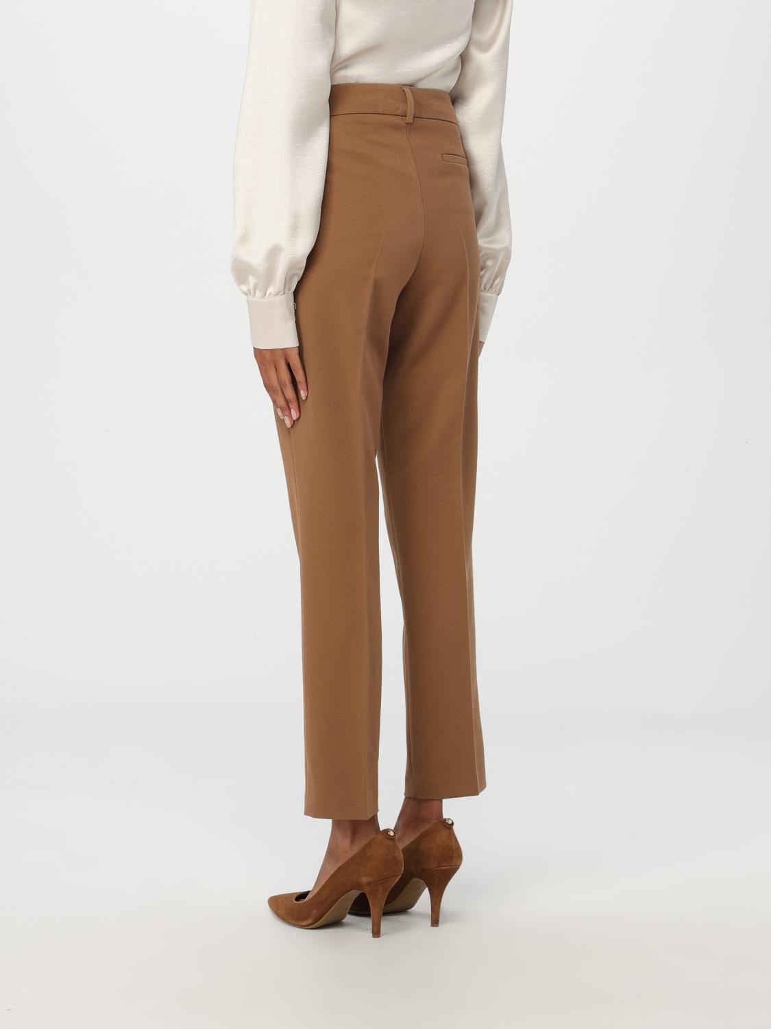 LIU JO PANTS: Pants woman Liu Jo, Camel - Img 2