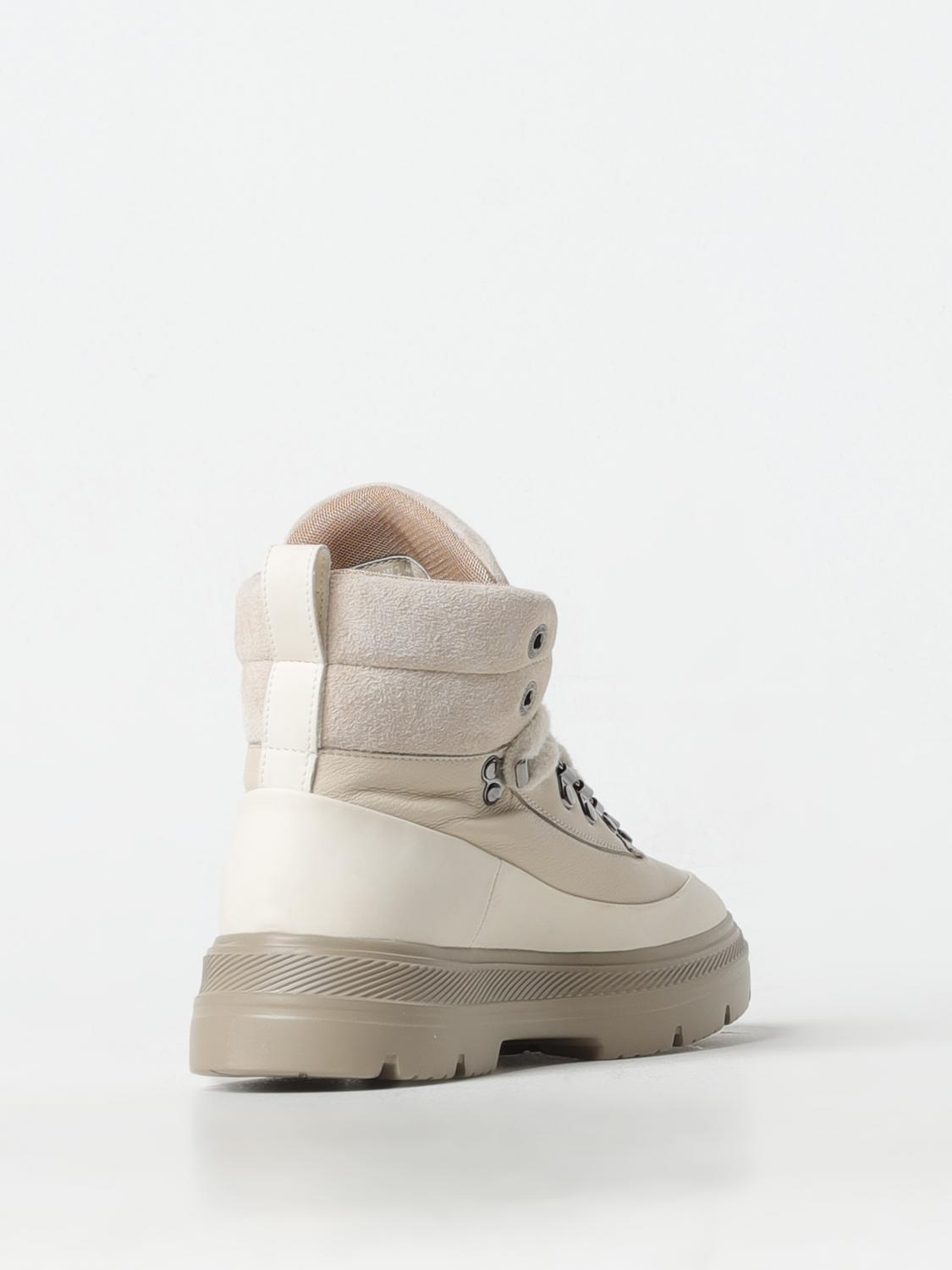 WOOLRICH FLAT ANKLE BOOTS: Sneakers woman Woolrich, Beige - Img 3