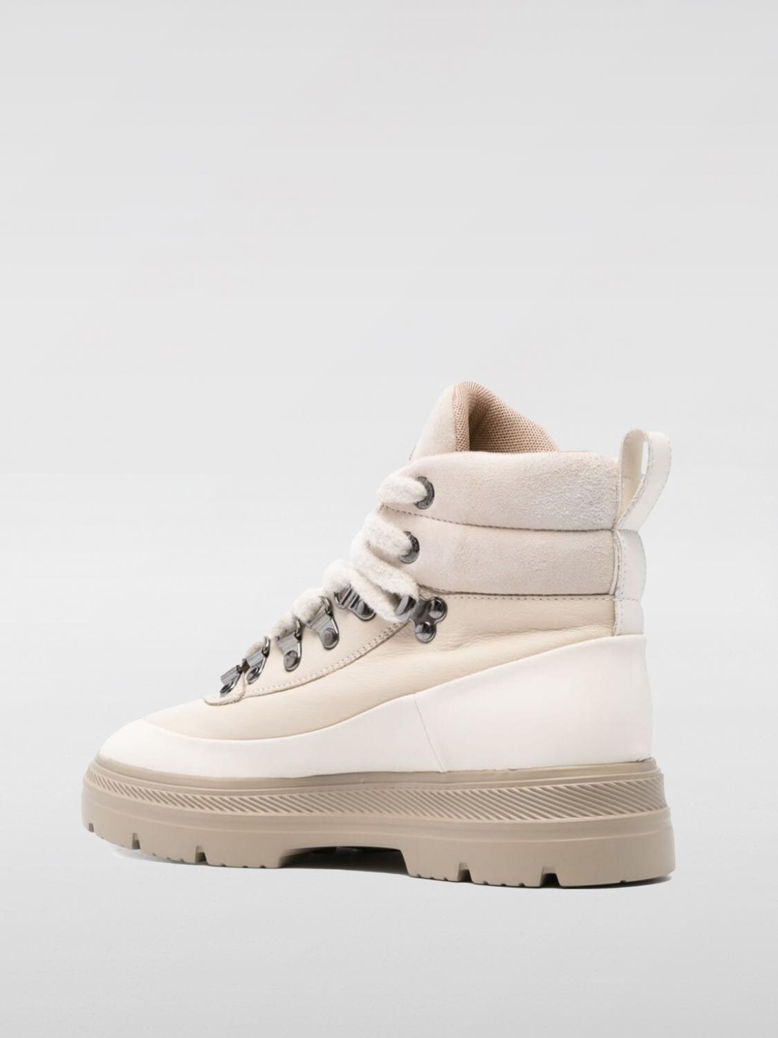 WOOLRICH FLACHE STIEFELETTEN: Sneakers damen Woolrich, Cream - Img 3