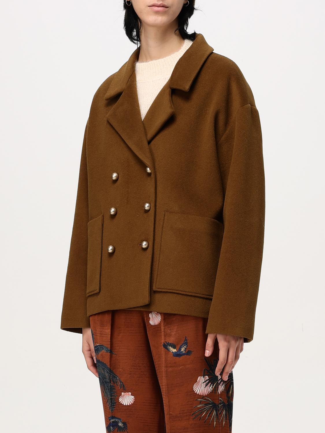 FORTE FORTE COAT: Coat woman Forte Forte, Brown - Img 3