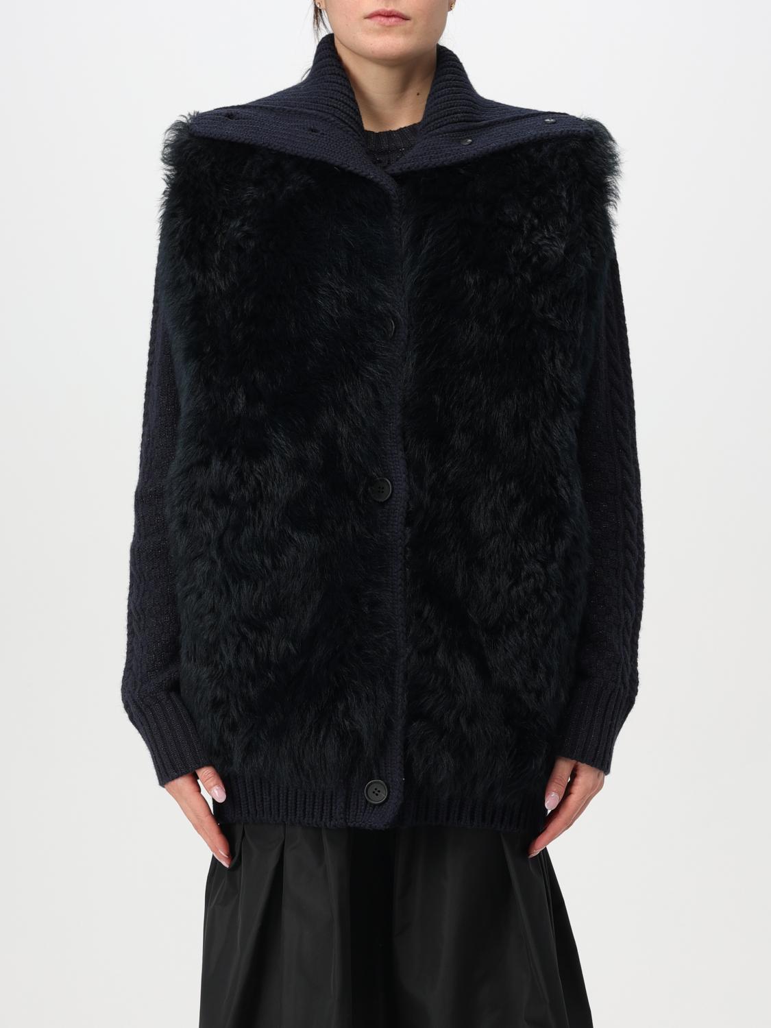 FABIANA FILIPPI GILET: Gilet Fabiana Filippi in pelliccia , Blue - Img 1