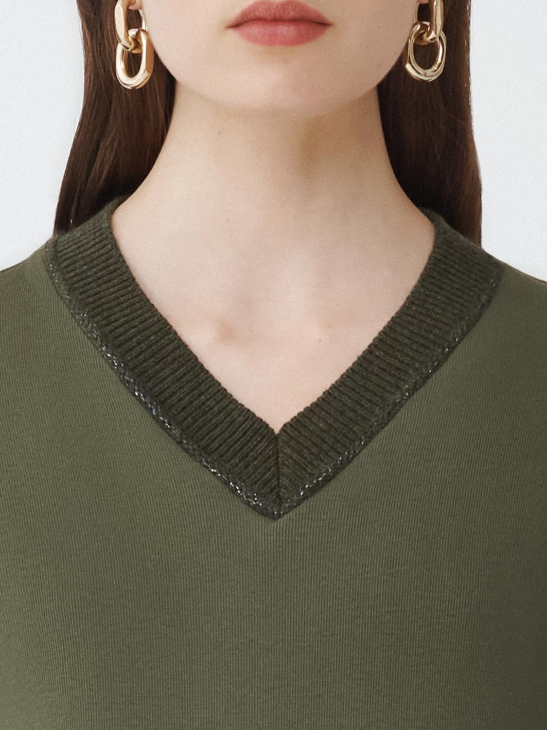 FABIANA FILIPPI SWEATER: Sweater woman Fabiana Filippi, Green - Img 3